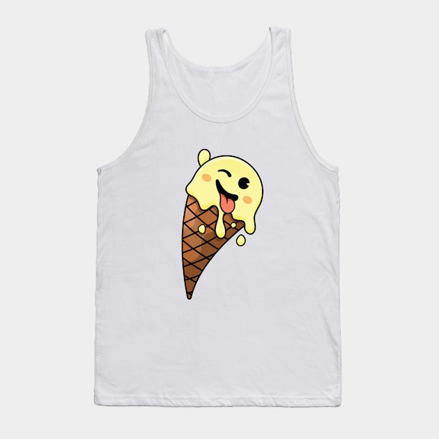 Wink ice cream emotes Tank Top by TTirex